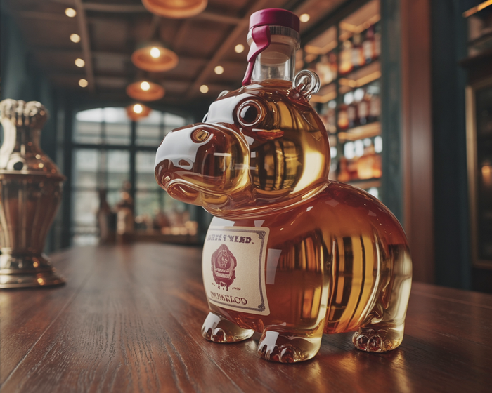 Botella de whisky - Edición Hippo