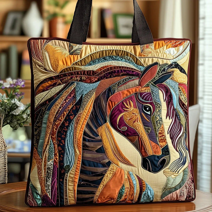 Handmade Bag - Multicolor Mosaic Horse