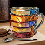 Taza Única Hecha a Mano en 3D para los Amantes de la Lectura