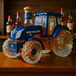 Botella de whisky clásica en forma de tractor New Holland T7