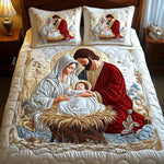 Juego de ropa de cama acolchada de 3 piezas - Bendición Radiante