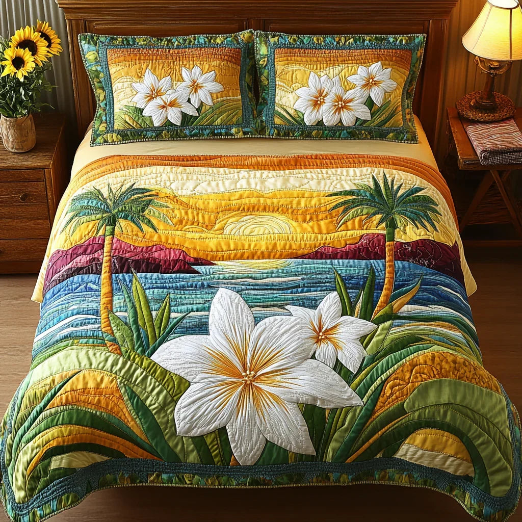 Conjunto de ropa de cama acolchada de 3 piezas - Conforto de Aloha