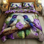 Conjunto de ropa de cama acolchada de 3 piezas - Refugio de Aves