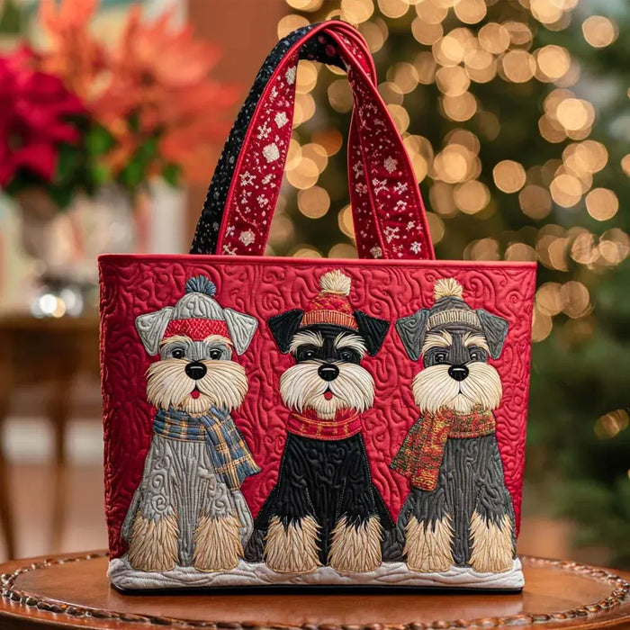 Handmade Bag - Trio of Schnauzers