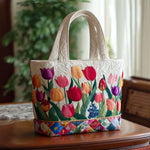 Quilted Bag - Tulip Garden
