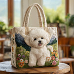 Quilted Handmade Bag - Enchanted Dog