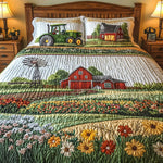 Conjunto de ropa de cama acolchada de 3 piezas - Granja Feliz