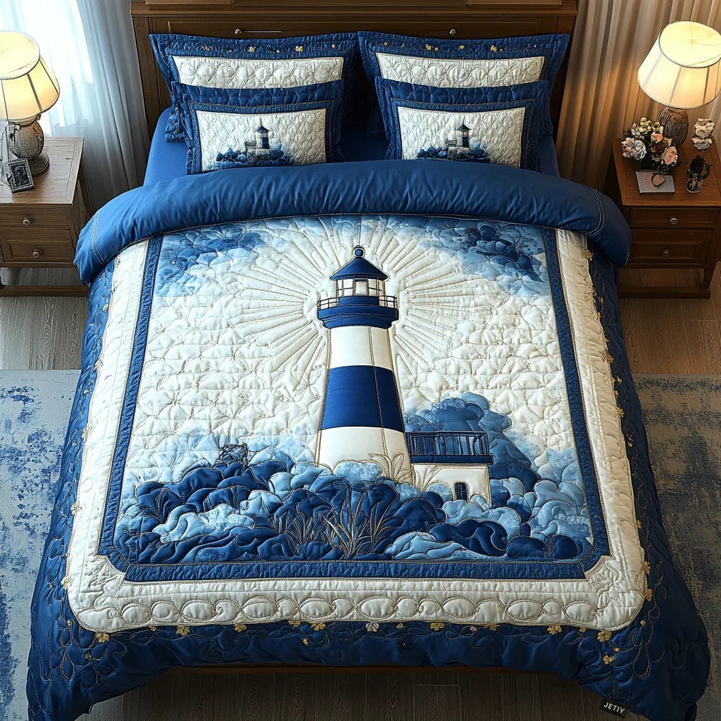 Conjunto de ropa de cama acolchada de 3 piezas - Brisa de Beacon