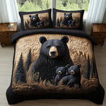 Conjunto de ropa de cama acolchada de 3 piezas - Animales del Bosque