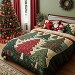 Conjunto de ropa de cama acolchada de 3 piezas - Bosque de la alegría