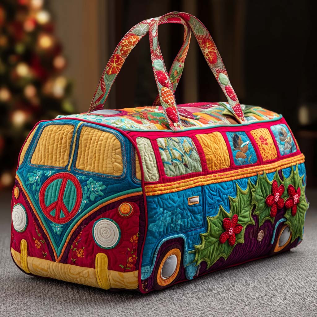 Bolsa de Duffle Acolchada Merry Hippie Van