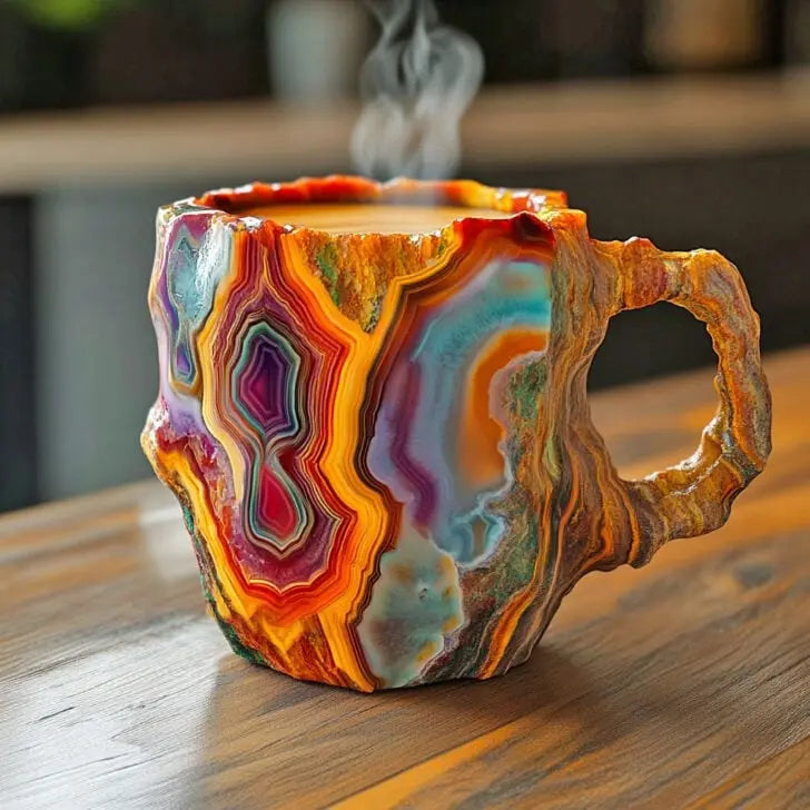 Tazas de Café en Cristal Mineral