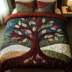 Conjunto de ropa de cama acolchada de 3 piezas - Abrazo de la Naturaleza