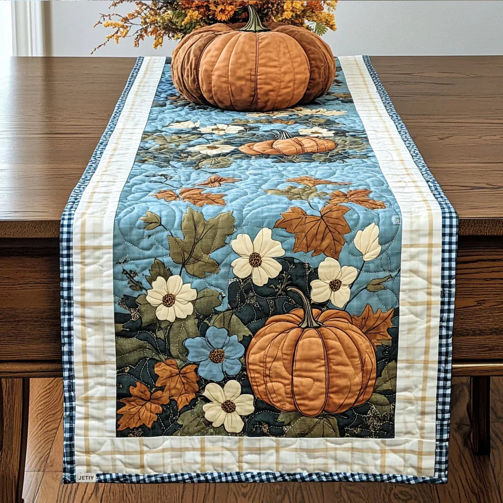 Camino de mesa acolchado - Época de la Especiería de Calabaza