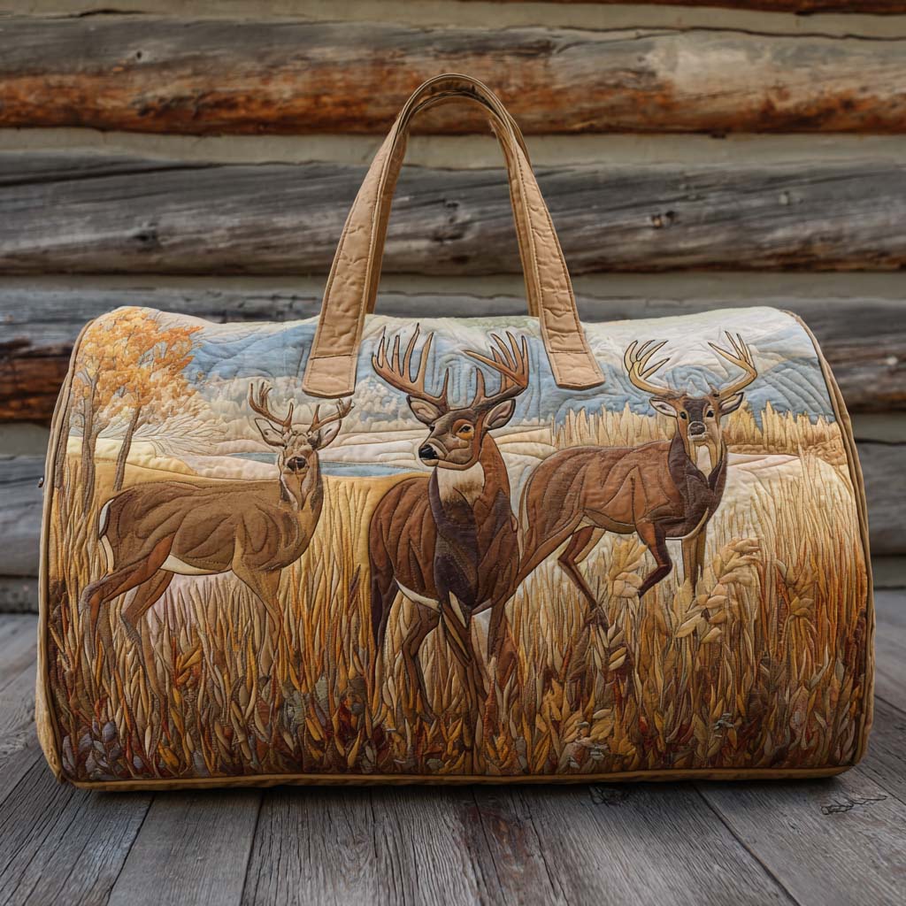 Bolsa de Viaje Acolchada de Madera Rústica