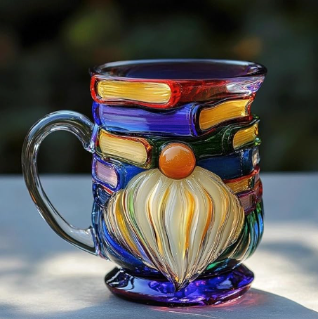 Taza Nain Artesanal para los Amantes de los Libros 3D