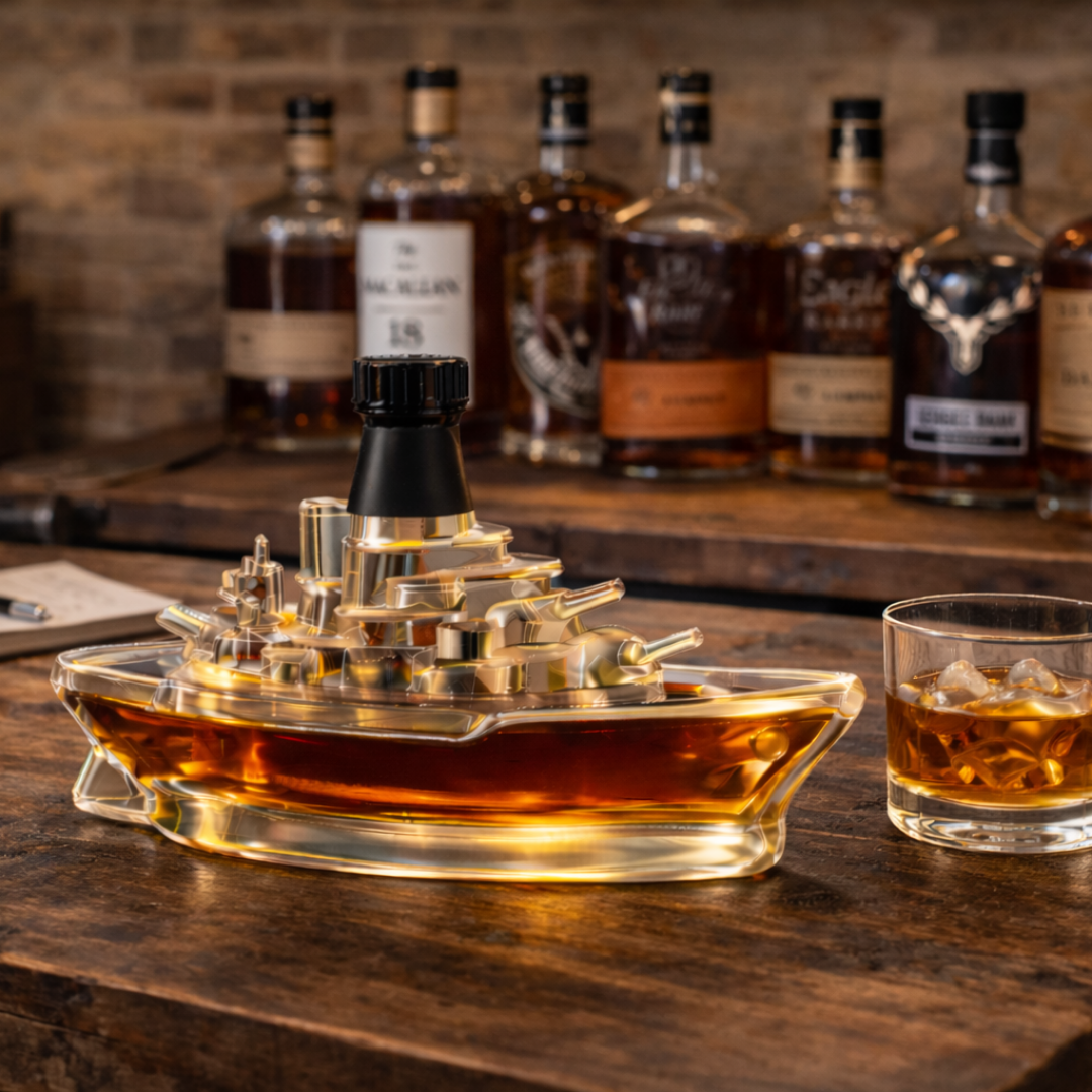 Botella de whisky - Edición marina