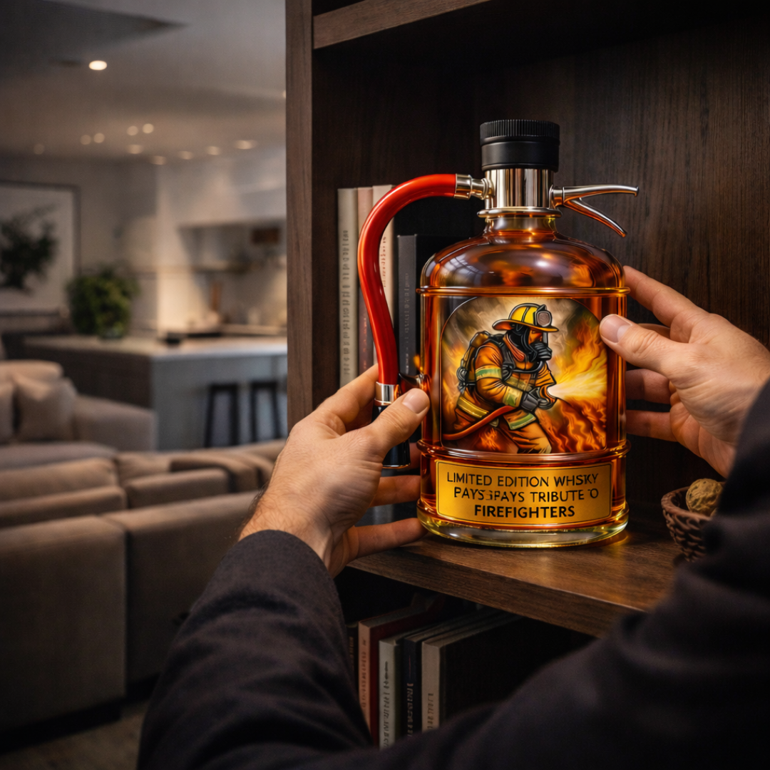 Botella de whisky - Edición Extintor
