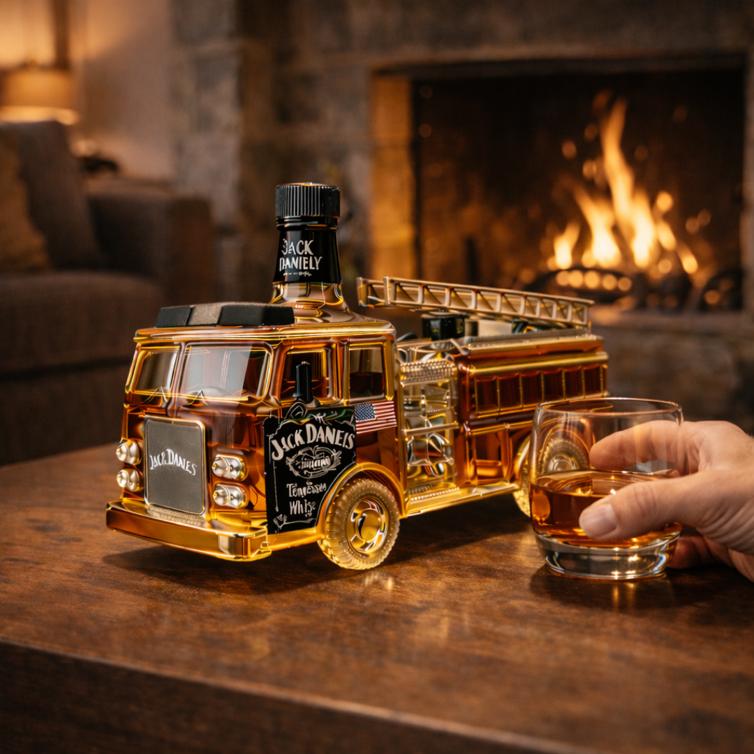 Botella de whisky Jack Daniel's - Edición Bomberos