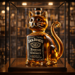 Botella de whisky - Edición Gato