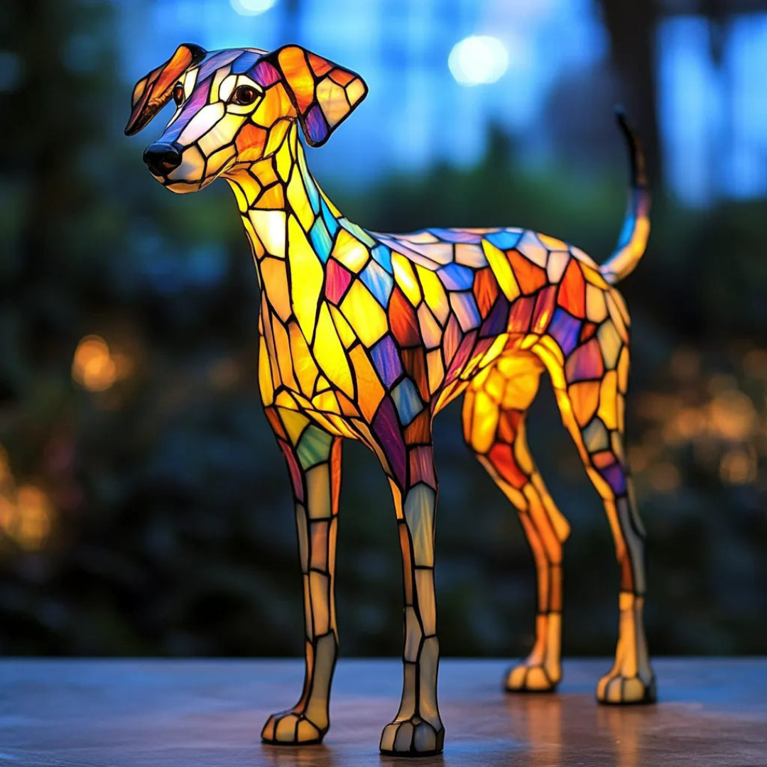 Lámpara de Vidrio Soldado Inspirada en el Whippet