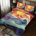 Conjunto de ropa de cama acolchada de 3 piezas - El Encanto Rayo de Sol