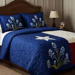 Conjunto de ropa de cama acolchada de 3 piezas - Orgullo de Texas