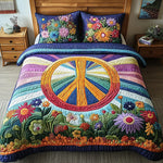Conjunto de ropa de cama acolchada de 3 piezas - Sueños Tie-Dye