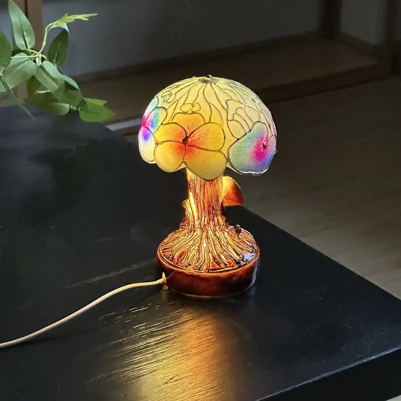 Lámpara Floral Champiñón Bohemio Chic
