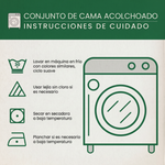 Conjunto de ropa de cama acolchada de 3 piezas Libélula Dorada