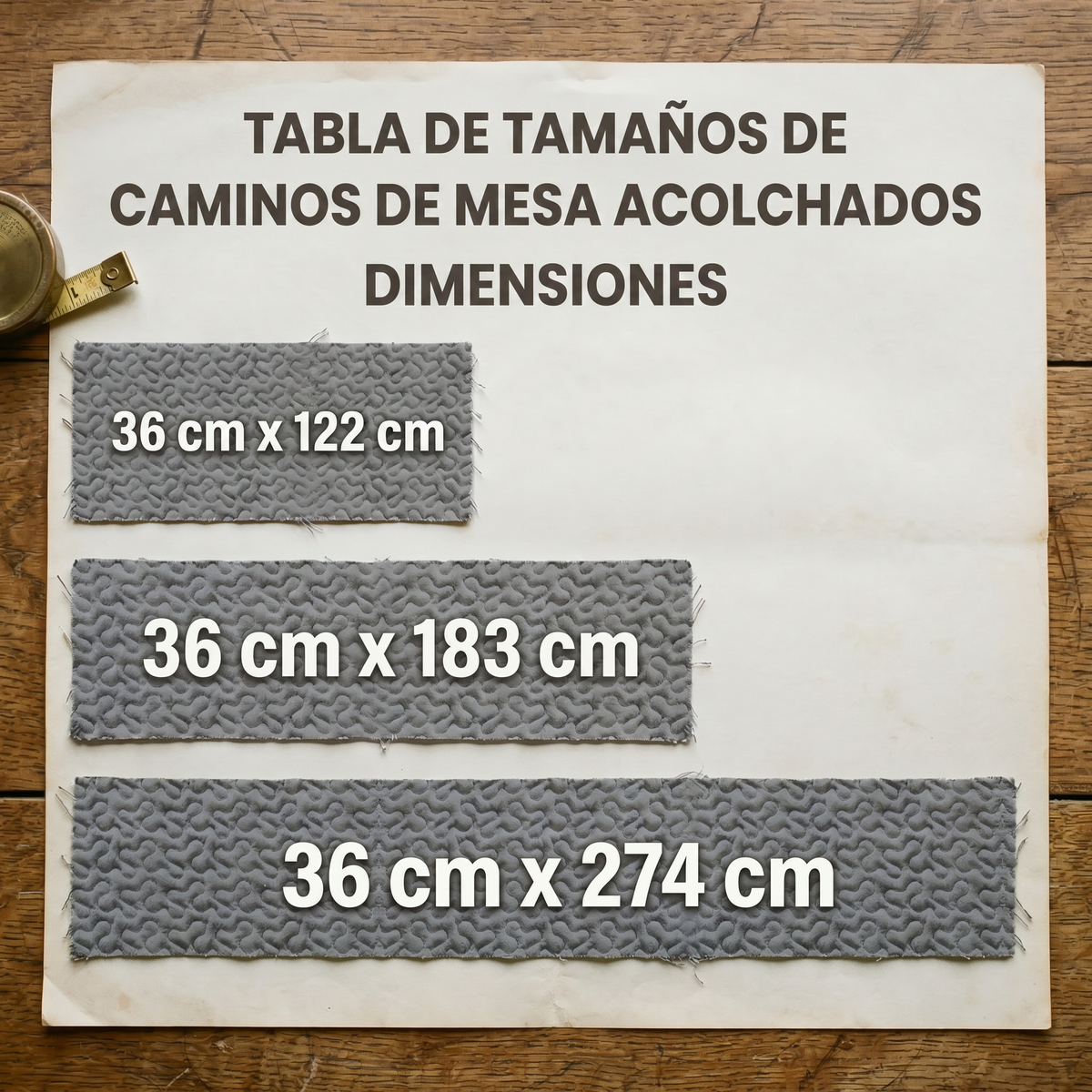 Camino de mesa acolchado - Pesebre Divino
