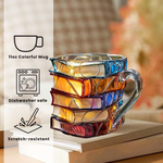 Taza Única Artesanal 3D Felicidad para Aficionados a la Lectura